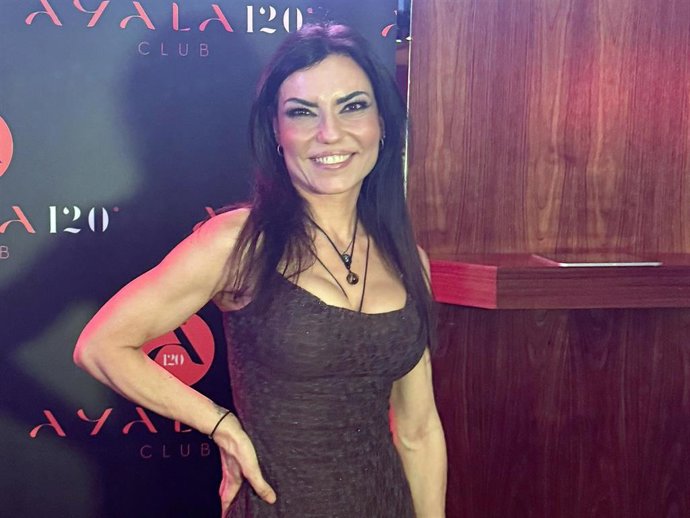Mari Cielo Pajares durante la celebración de su 50 cumpleaños y la presentación de su libro, "Sí. Muerdo"