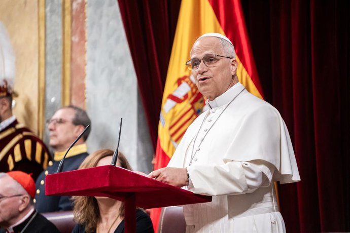 El papa Lleó XIV al Congrés dels Diputats