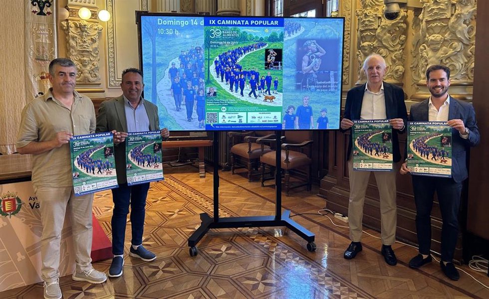 Presentación de la IX Caminata en favor del Banco de Alimentos de Valladolid.