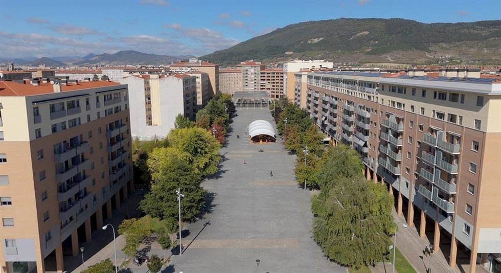 Imagen del barrio de la Rochapea