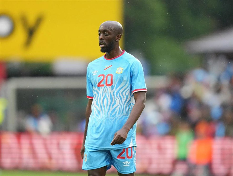 El delantero Yoane Wissa, en un partido amistoso con la selección de la RD del Congo.