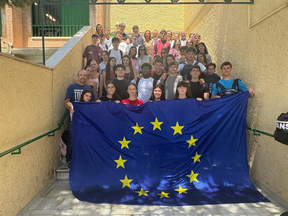 Participantes en la jornada de convivencia e intercambio de experiencias organizada por Europe Direct Almería.