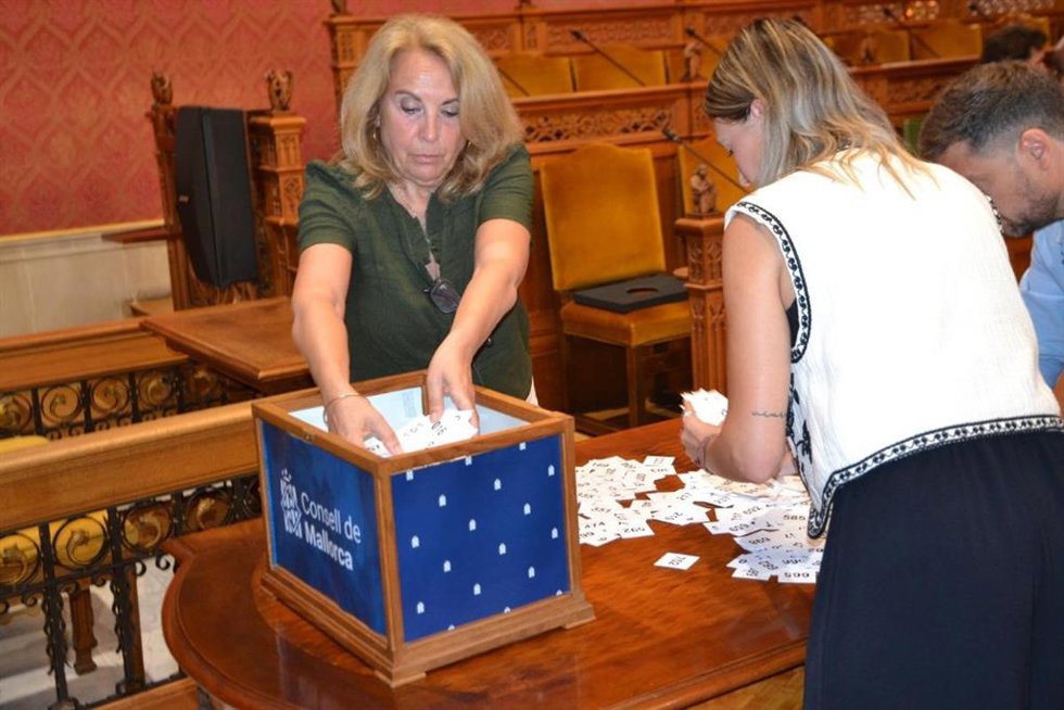 Sorteo de plazas turísticas del Consell de Mallorca.