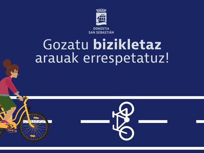 Donostiako Udalak bizikletaren erabilera egokiari buruzko informazio kanpaina egingo du
