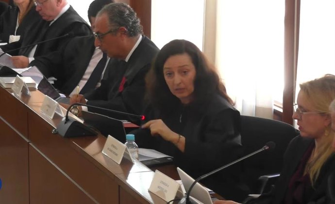 La abogada de Vox, Marta Castro, en las conclusiones finales del juicio por la contratación de David Sánchez en la Diputación de Badajoz