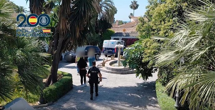 Imagen del vídeo sobre operación policial contra una red de prostitución en casas de citas en la provincia de Málaga.