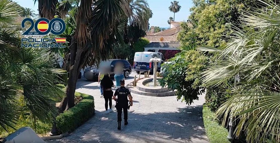 Imagen del vídeo sobre operación policial contra una red de prostitución en casas de citas en la provincia de Málaga.