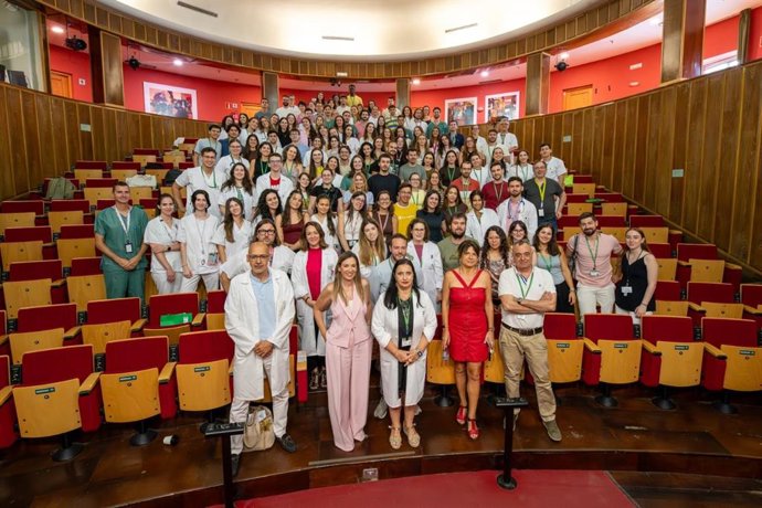 Acto de acogida de residentes en el Hospital Virgen de las Nieves de Granada.