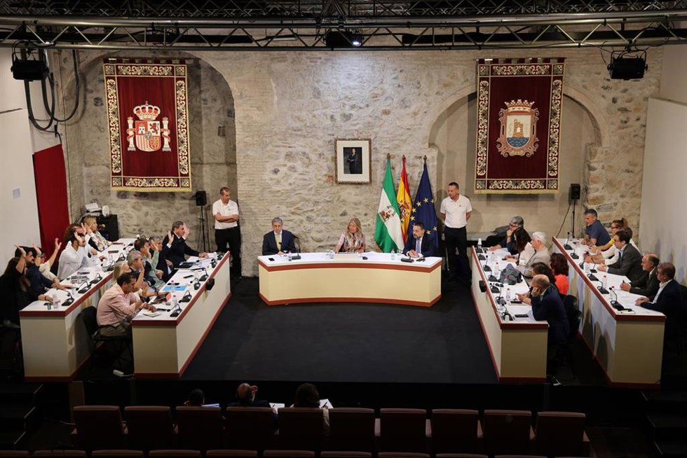 Pleno extraordinario en el Ayuntamiento de Marbella.