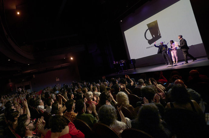 Archivo - La ceremonia de entrega de la II Edición de los Premios Godot en el Teatro Pavón de Madrid