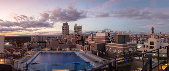 Terraza del hotel Emperador de Madrid