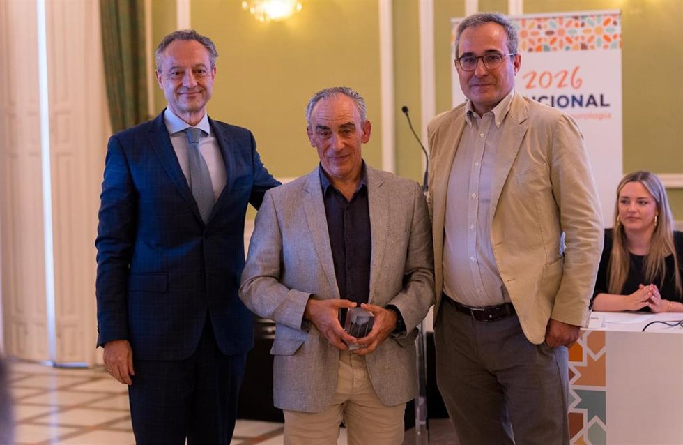 Acto de entrega del reconocimiento.