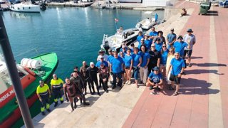 PortCastelló rescata más de media tonelada de vertidos del fondo del mar