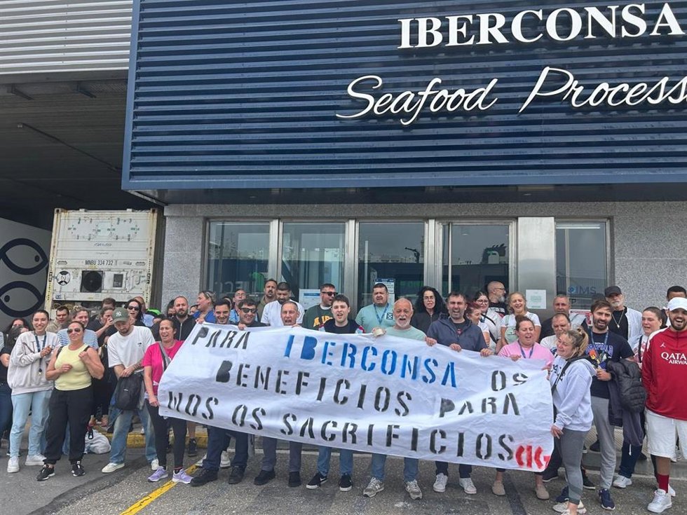 Imagen de la concentración en Iberconsa.