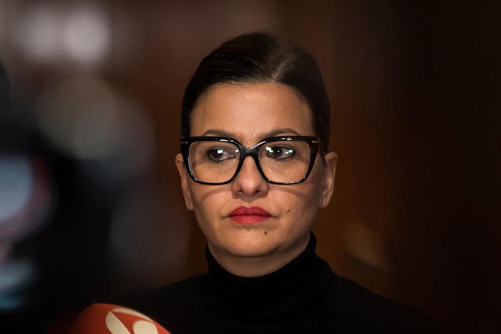 Archivo - La ministra de Juventud e Infancia, Sira Rego, atiende a los medios adurante un acto el pasado mes de marzo.