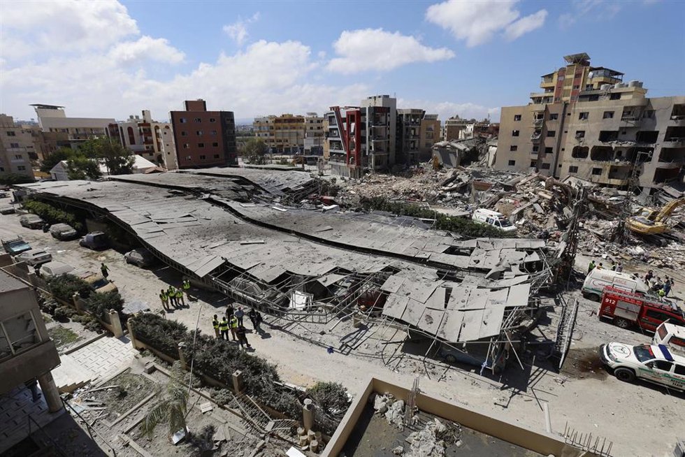 Bombardeo israelí sobre el Hospital Yabal Amel de Tiro (archivo)
