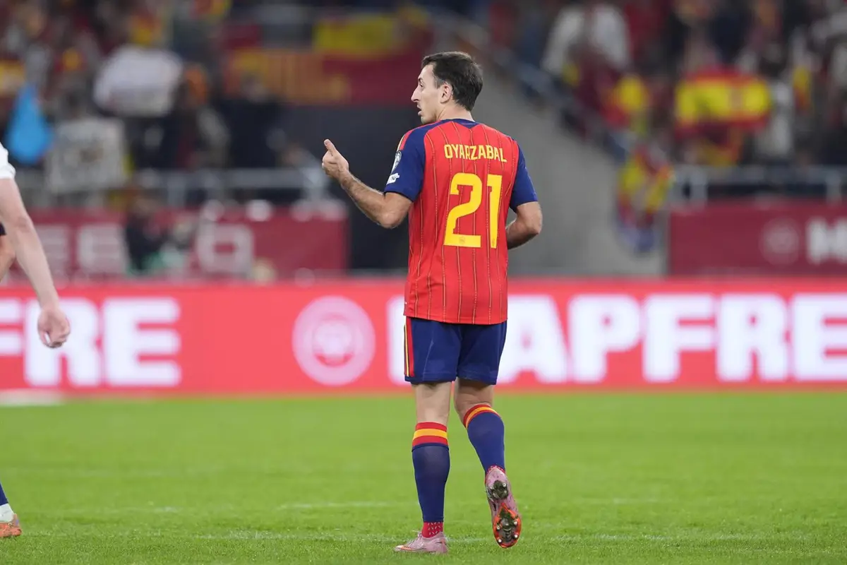 Mikel Oyarzabal, delantero de la selección española.