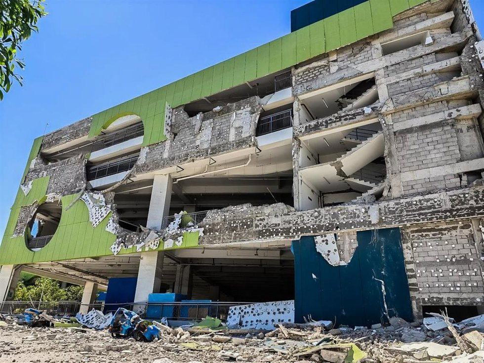 Estragos causados por el seísmo en la ciudad de General Santos