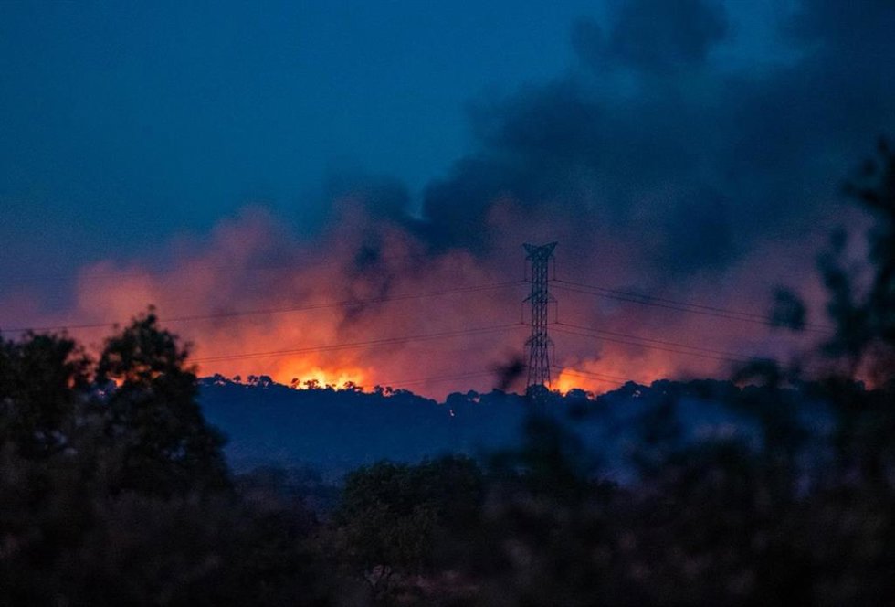 Incendio de Villanueva de los Castillejos (Huelva).