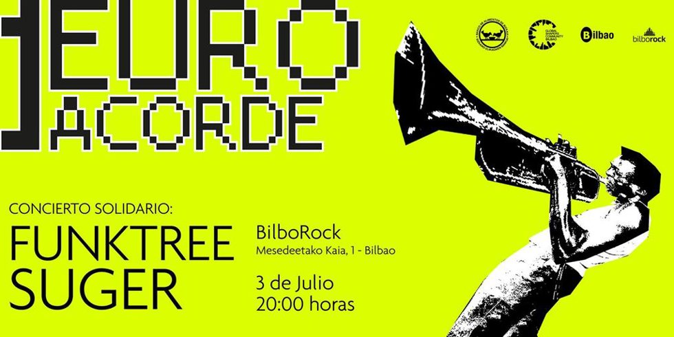 Cartel del concierto de la segunda edición de Gazte Action Day en Bilbao.