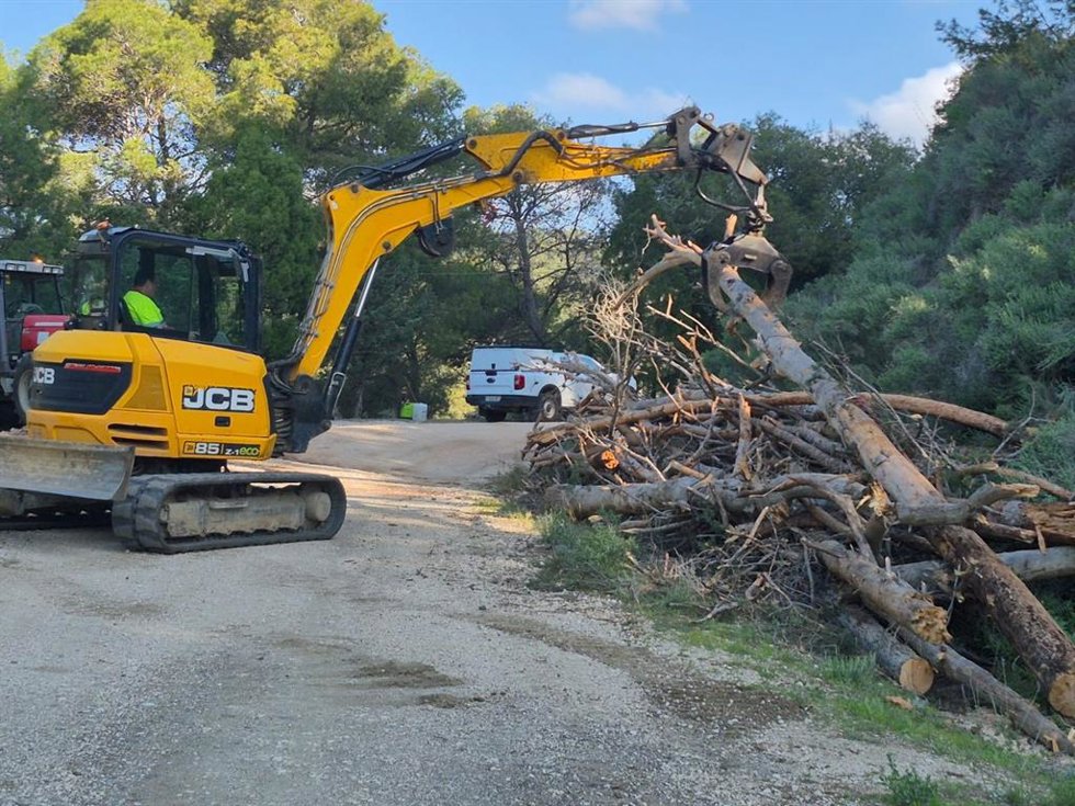 Archivo - Trabajos de la Junta de Andalucía en montes públicos de Málaga.