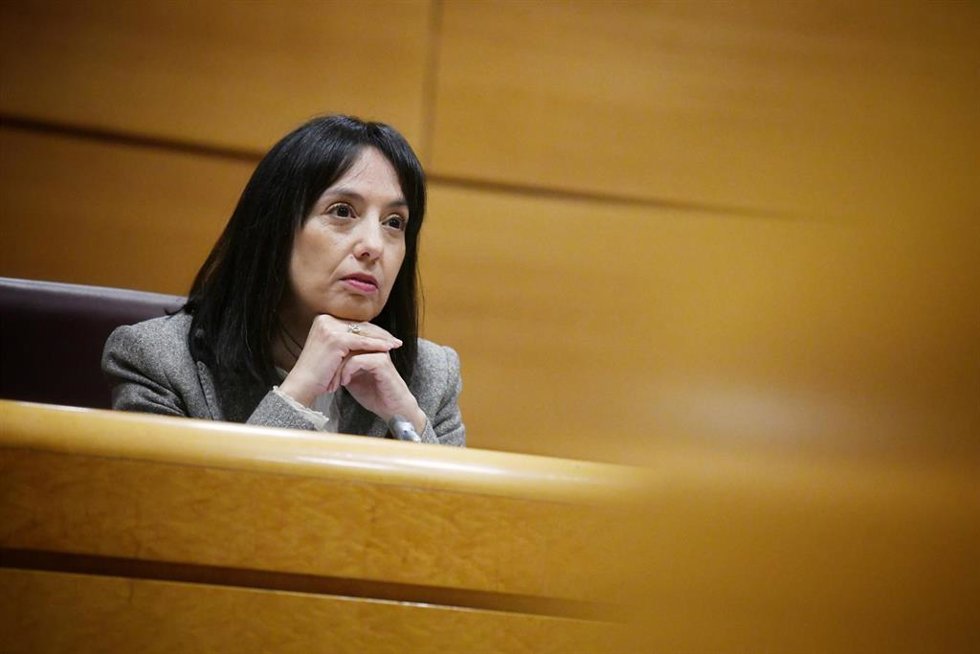 Archivo - La directora general de la Guardia Civil, Mercedes González Fernández, comparece en la Comisión de Interior del Senado, a 17 de marzo de 2025, en Madrid (España. Durante la comparecencia, ha informado de las líneas de interés de su departamento.