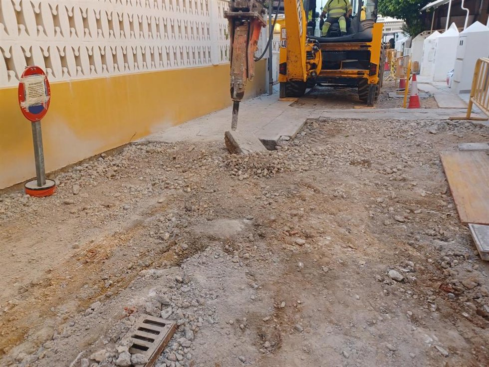 Alcantarillado en Alfafar
