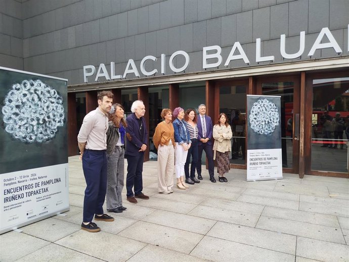 Presentación de la tercera edición de la Bienal internacional de cultura, arte y pensamiento Encuentros de Pamplona-Iruñeko Topaketak 2026
