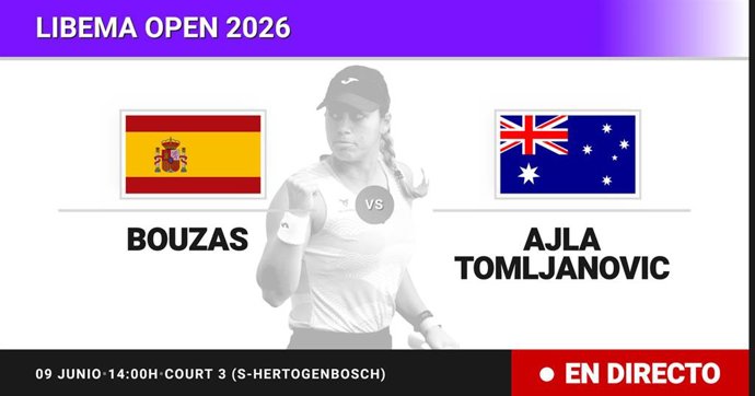 Jessica Bouzas Maneiro - Ajla Tomljanovic: resumen y estadísticas del partido de Dieciseisavos de final de Libema Open