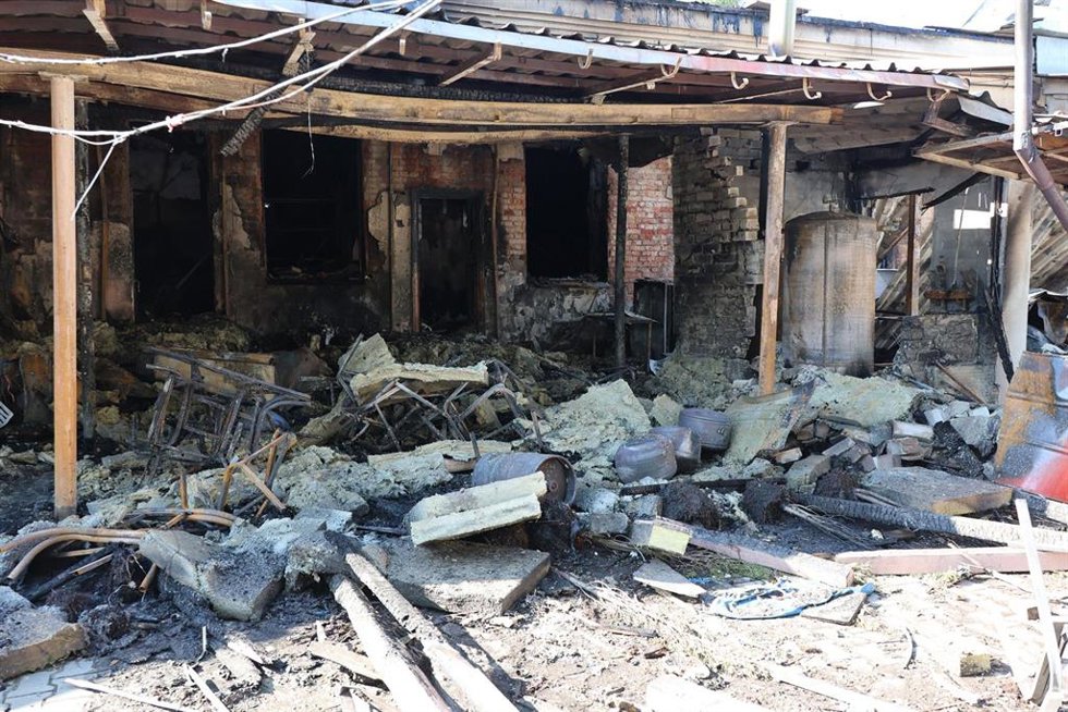 Daños materiales en la ciudad de Járkov, en el noreste de Ucrania, tras un ataque del Ejérciot de Rusia