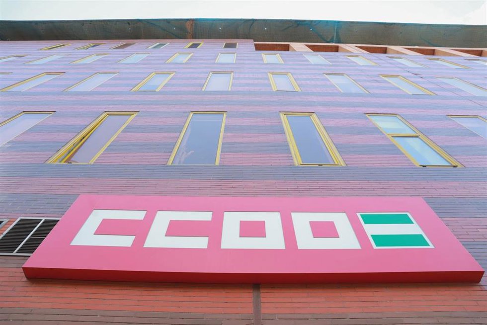 Sede de CCOO-A en imagen de archivo.