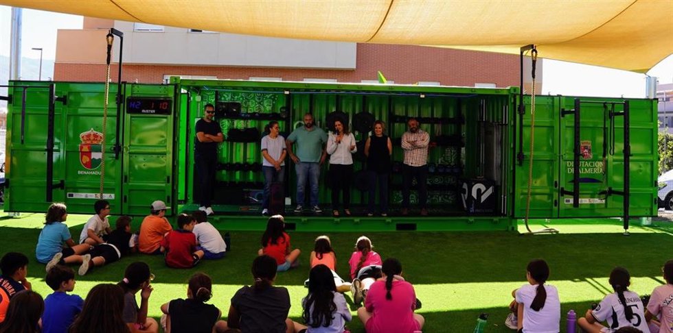 Inauguración del cubo fit de Benahadux (Almería).