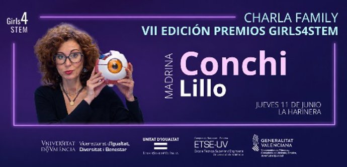 La divulgadora científica Conchi Lillo será la madrina en el acto de clausura de la VII edición de Girls4STEM