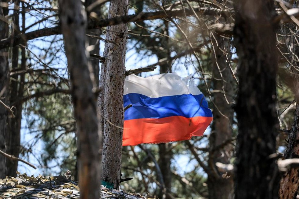 Imagen de archivo de la bandera de Rusia.