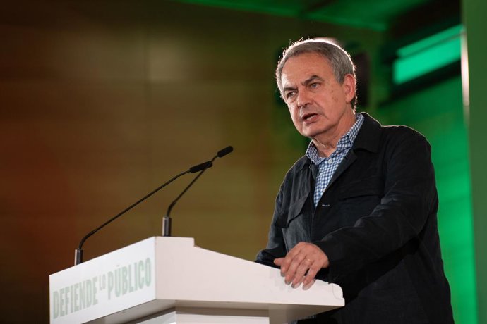 Archivo - L'expresident José Luis Rodríguez Zapatero 