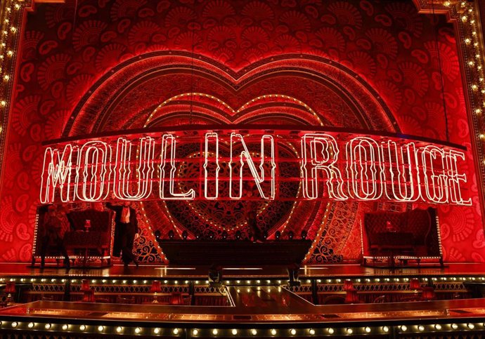 Archivo - 14 October 2022, North Rhine-Westphalia, Cologne: The stage design of the musical "Moulin Rouge" is pictured at Cologne's Musical Dome, during the preparations for the German premiere on November 6. Photo: Thomas Banneyer/dpa
