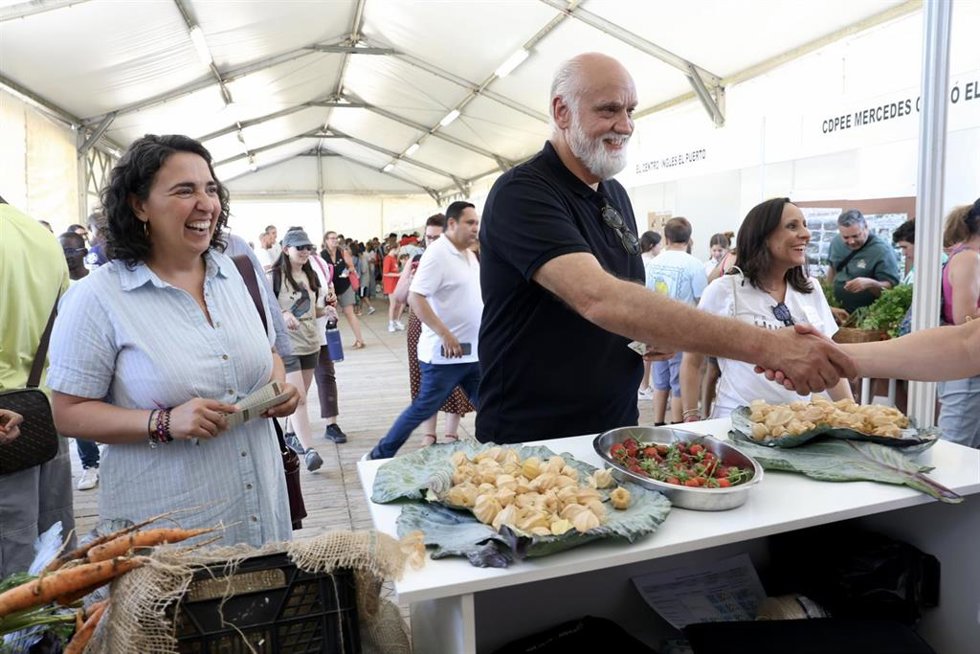 El vicepresidente segundo de la Diputación de Cádiz, Javier Vidal, participa en el acto de clausura del programa de Huertos Escolares de la institución provincial.