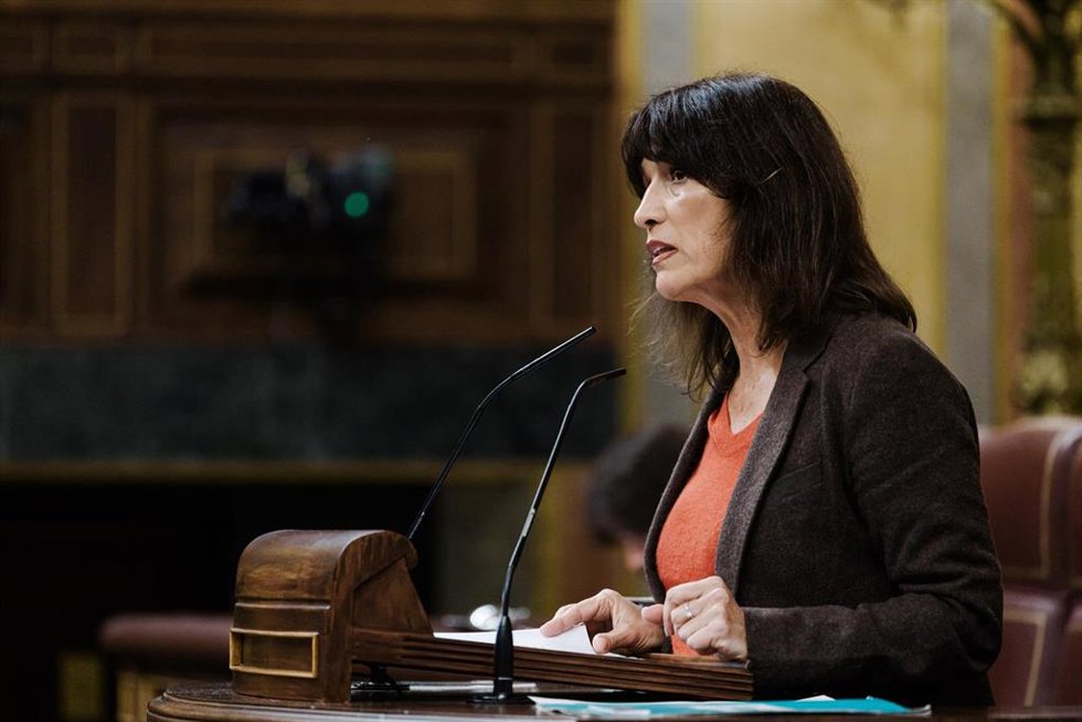 Archivo - La diputada de Junts Pilar Calvo Gómez.