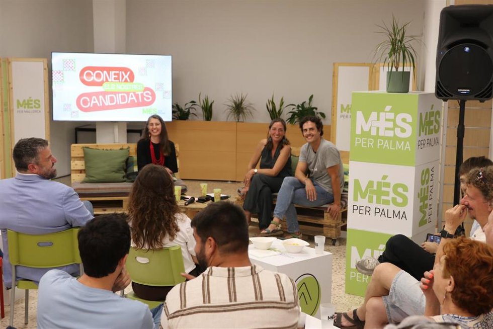 Los candidatos de MÉS per Palma para las elecciones municipales de 2027 David Pujol y Xisca Mir.