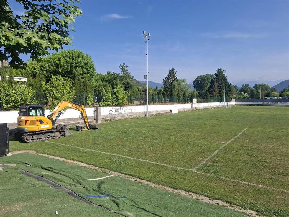 Campo de fútbol de Aínsa.