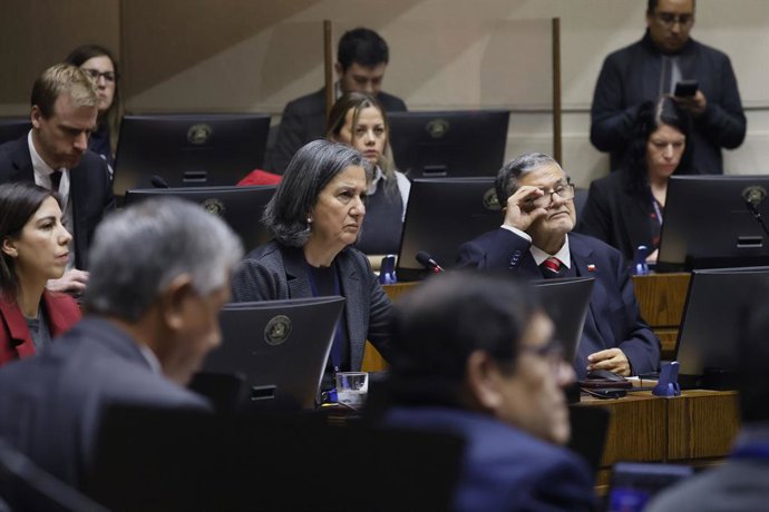 Valparaiso, 9 de junio 2026.  La ministra de Salud May Chomalí en la sesión de la comision de Salud en el Senado   Sebastian Cisternas/Aton Chile
