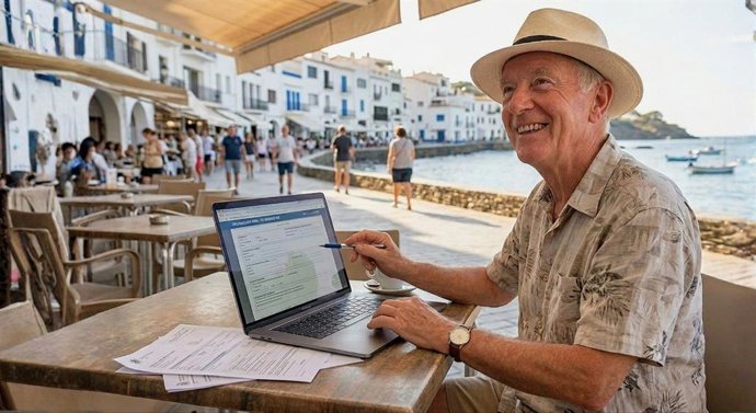 Extranjero declarando sus impuestos de no residente online