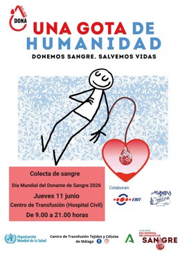 Cartel donación de sangre