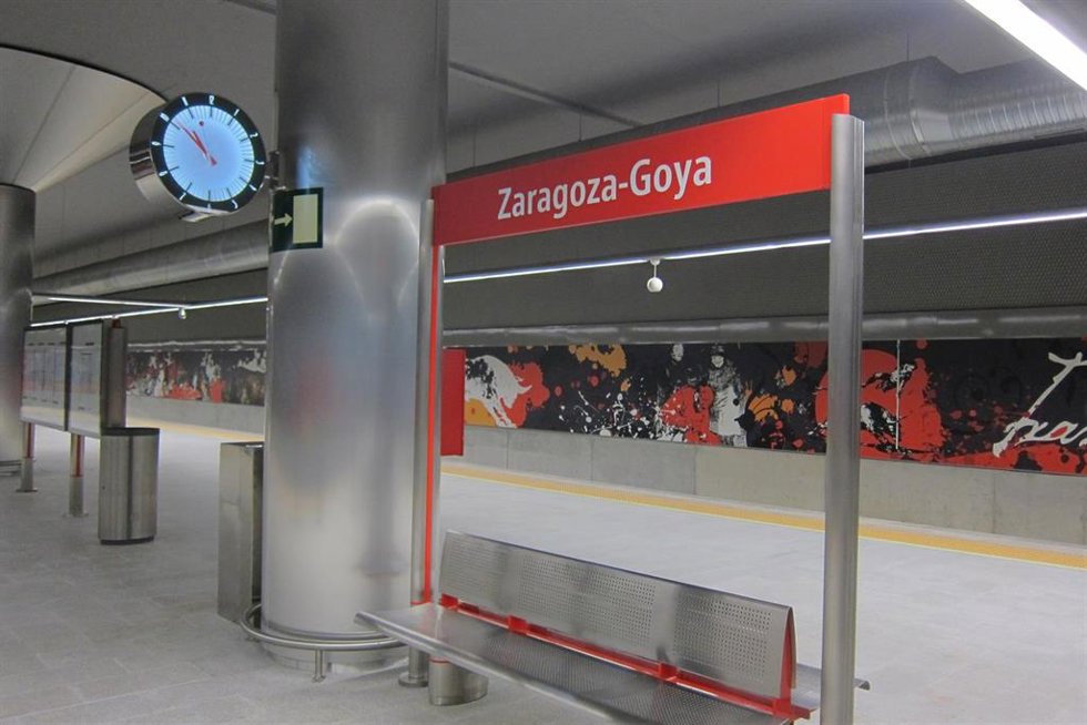 Archivo - Estación de cercanías de Goya, en Zaragoza.