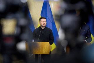 June 9, 2026, Ukraine, Ukraine, Ukraine: Ukrainian President Volodymyr Zelenskyy during a meeting with several leaders of the Nordic and Baltic states at a summit in Estonia, June 9, 2026, where they discussed continued support for Ukraine and the securit