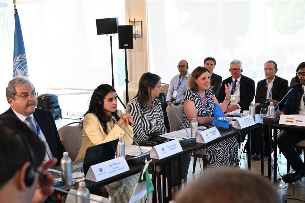 La consejera de Economía, Empresas y Empleo, Patricia Franco, ha intervenido en el Comité de Cuestiones Relativas a Miembros Afiliados en el marco del programa del Consejo Ejecutivo de ONU Turismo en Toledo.