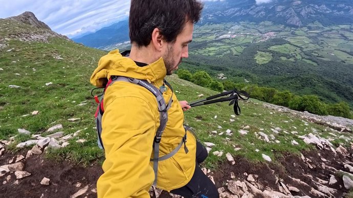 Eduardo Azcona durante el reto 100+ en San Donato.
