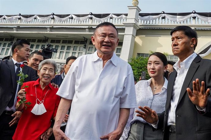 El ex primer ministro de Tailandia Thaksin Shinawatra.