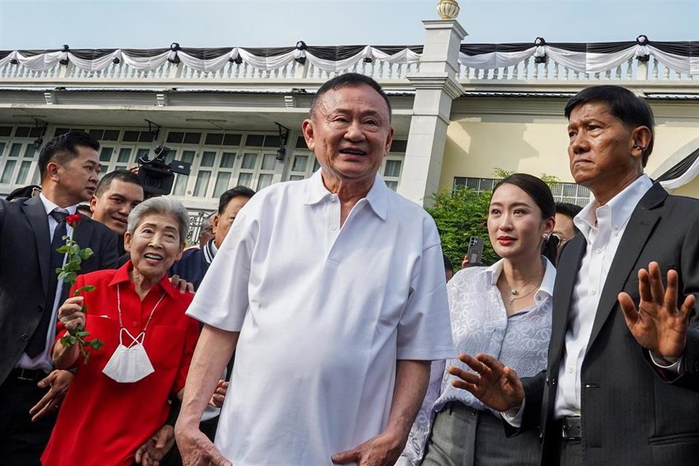 El ex primer ministro de Tailandia Thaksin Shinawatra.