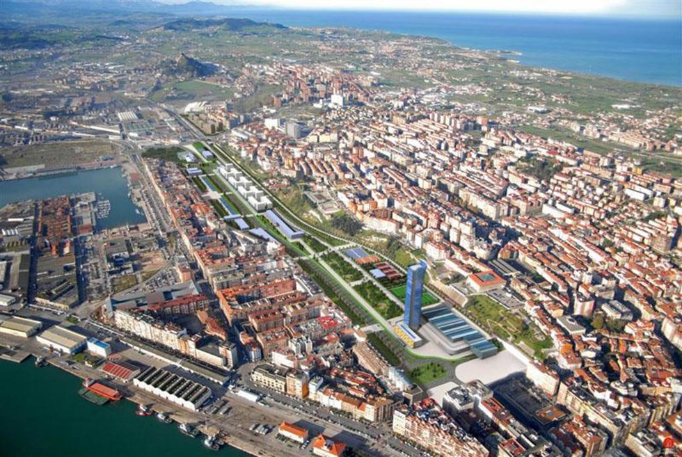 Archivo - Zona de las vías de Santander
